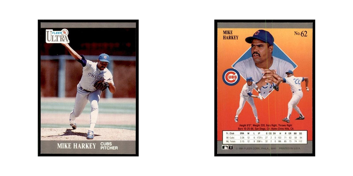 Mike Harkey 1991 Fleer Ultra #62 Baseball Cards Baseball Card NM