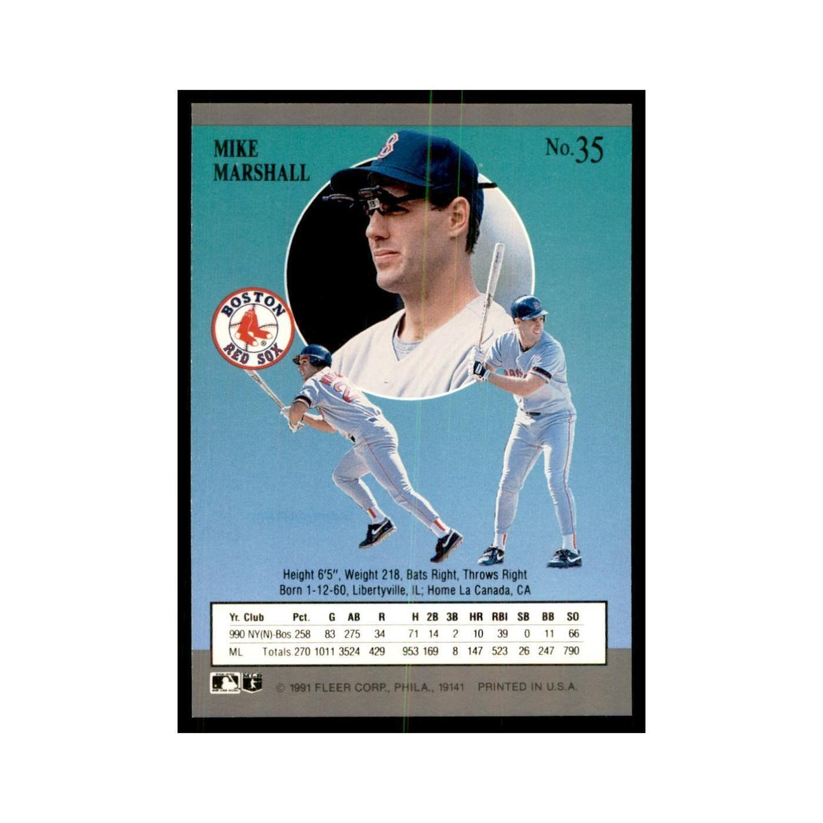 Mike Marshall 1991 Fleer Ultra #35 Baseball Cards Baseball Card NM