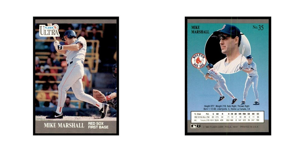 Mike Marshall 1991 Fleer Ultra #35 Baseball Cards Baseball Card NM