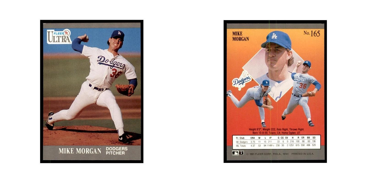 Mike Morgan 1991 Fleer Ultra #165 Baseball Cards Baseball Card NM