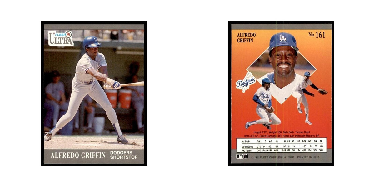 Alfredo Griffin 1991 Fleer Ultra #161 Baseball Cards Baseball Card NM
