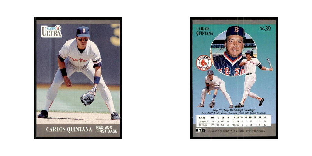 Carlos Quintana 1991 Fleer Ultra #39 Baseball Cards Baseball Card NM