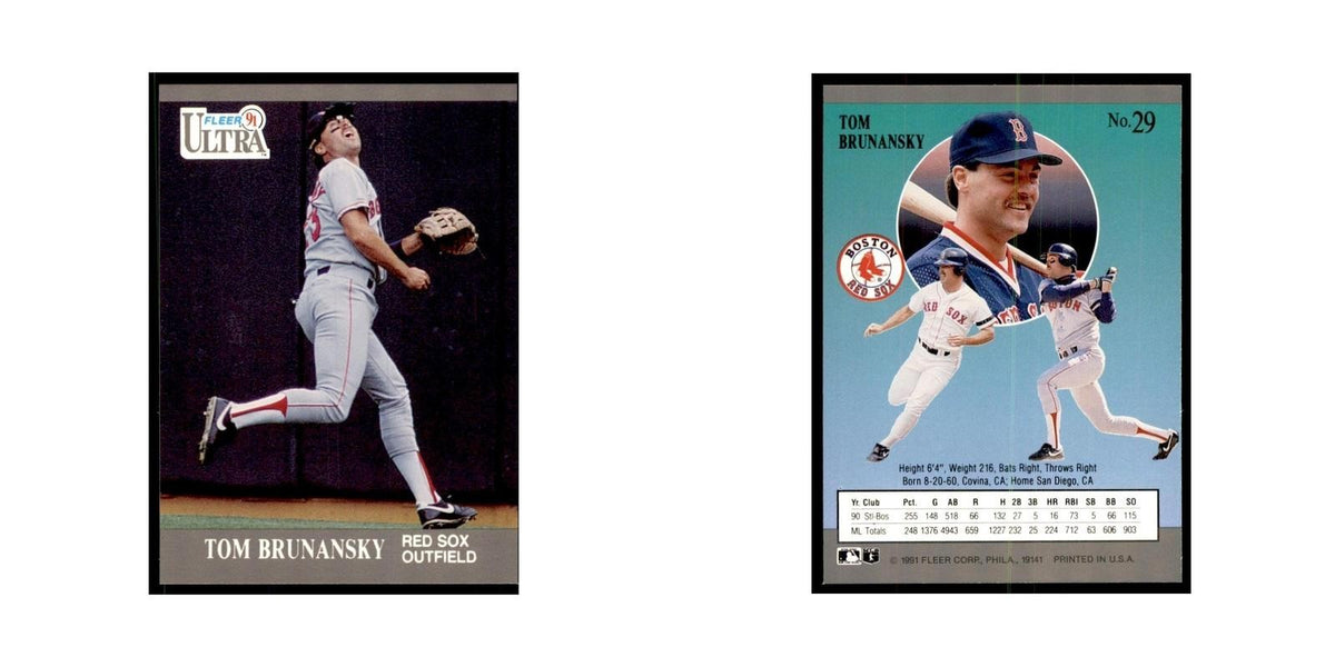 Tom Brunansky 1991 Fleer Ultra #29 Baseball Cards Baseball Card NM