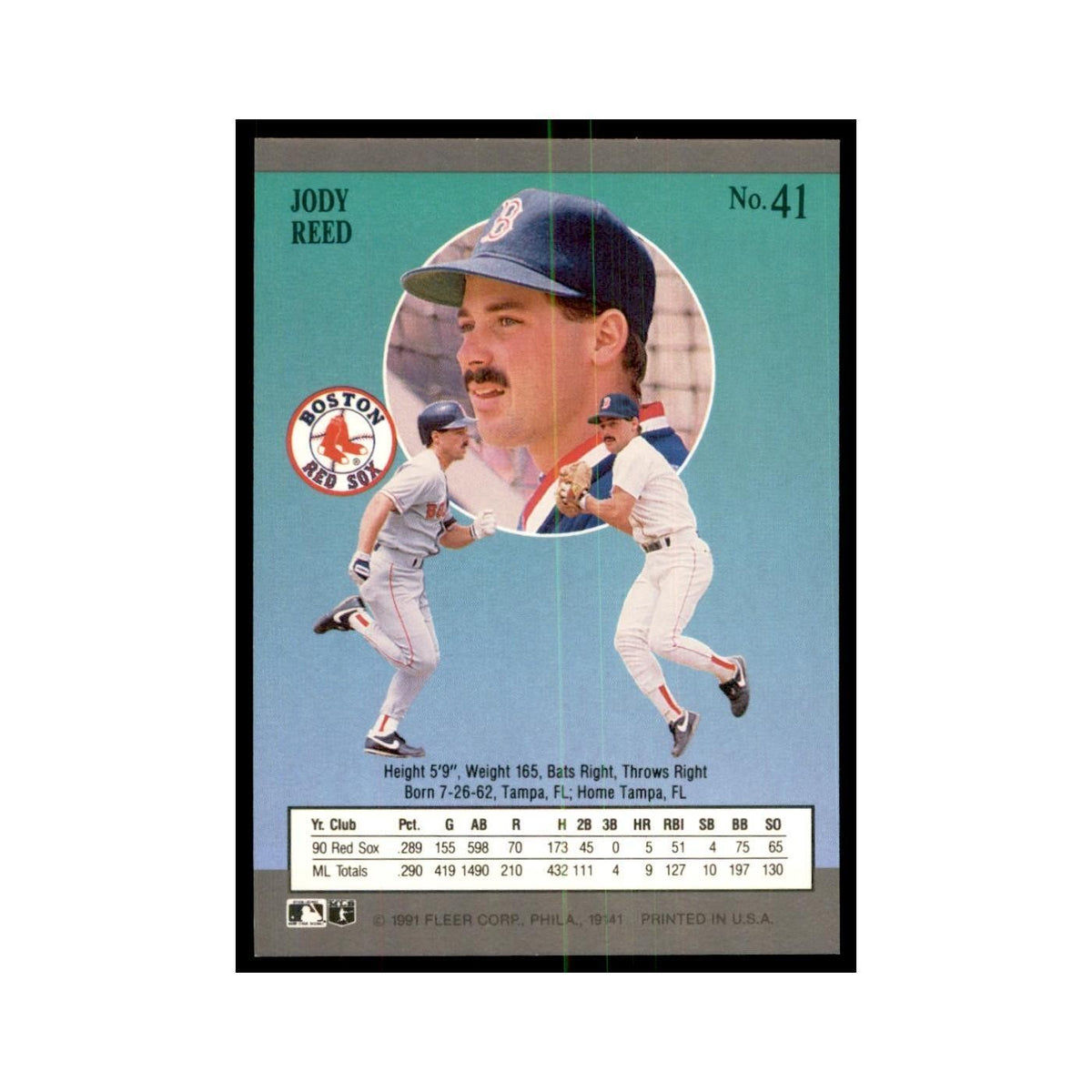 Jody Reed 1991 Fleer Ultra #41 Baseball Cards Baseball Card NM