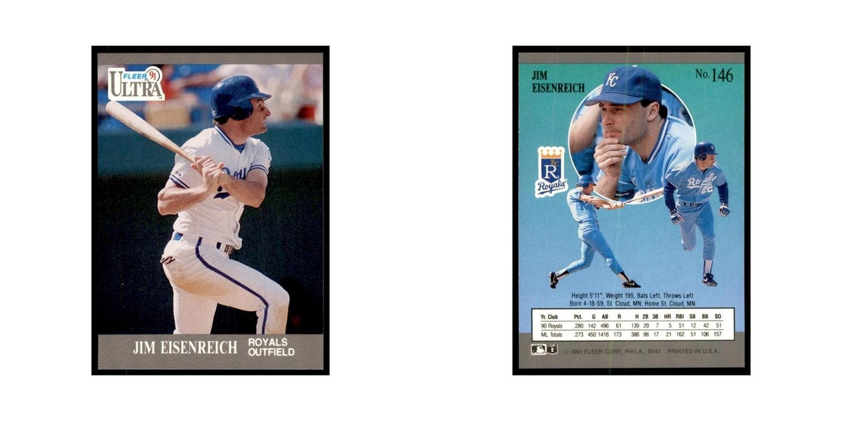 Jim Eisenreich 1991 Fleer Ultra #146 Baseball Cards Baseball Card NM