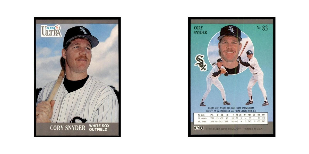 Cory Snyder 1991 Fleer Ultra #83 Baseball Cards Baseball Card NM