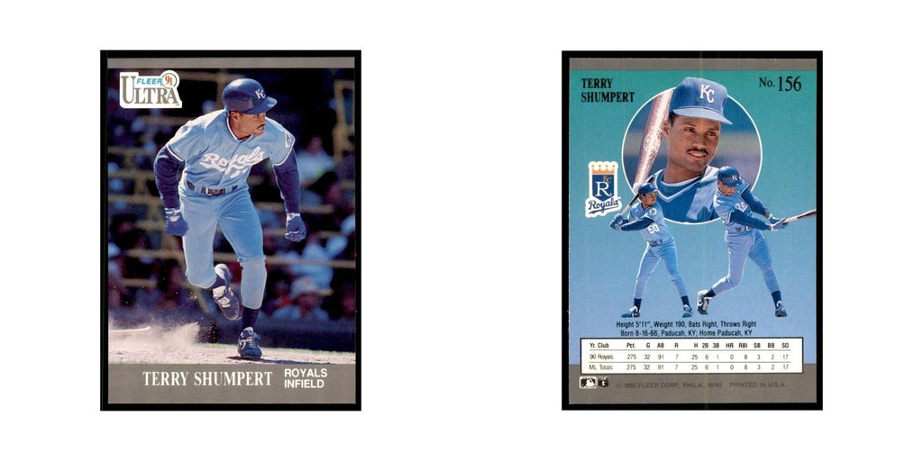 Terry Shumpert 1991 Fleer Ultra #156 Baseball Cards Baseball Card NM
