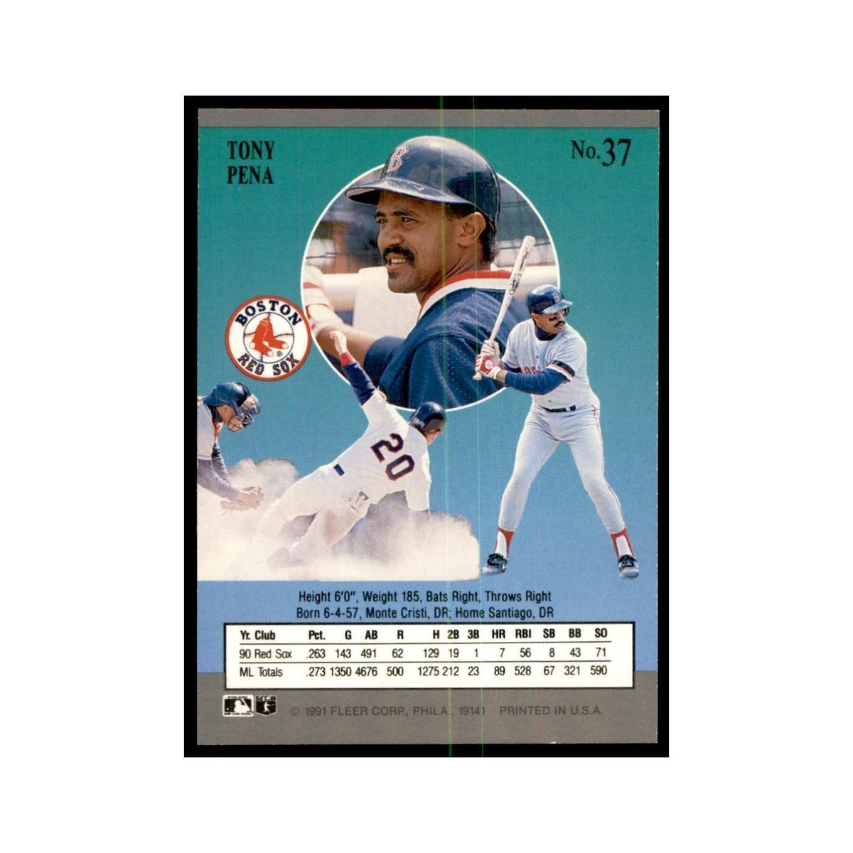 Tony Pena 1991 Fleer Ultra #37 Baseball Cards Baseball Card NM