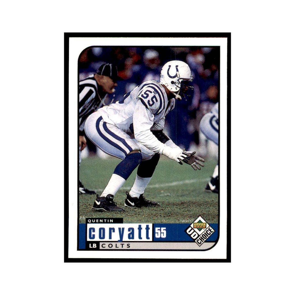 Quentin Coryatt 1998 UD Choice #76 Football  Cards Football Card NM