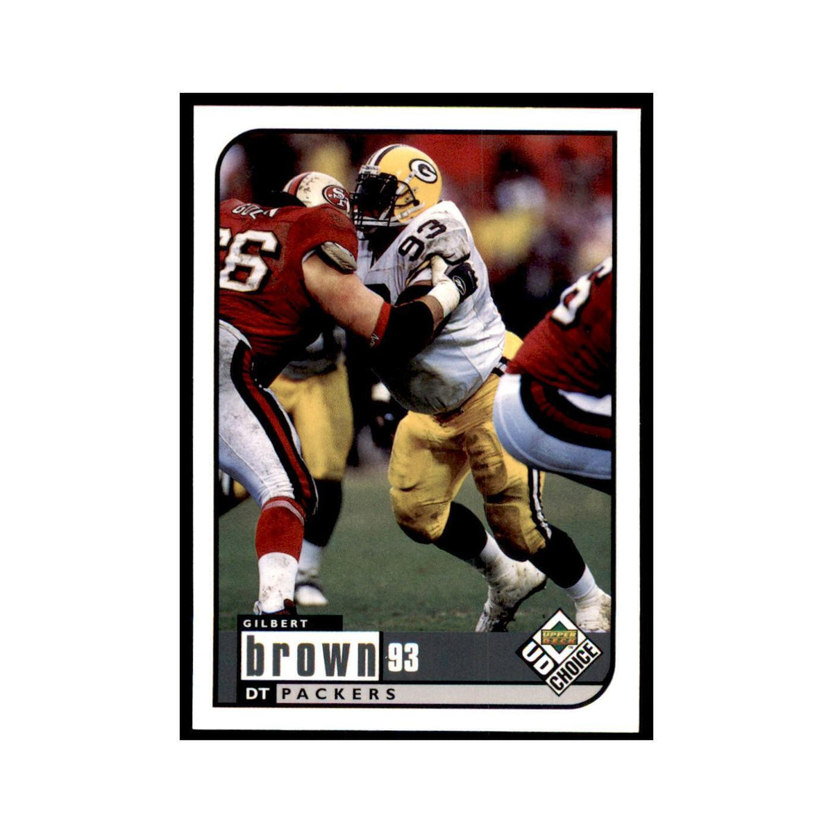 Gilbert Brown 1998 UD Choice #65 Football  Cards Football Card NM