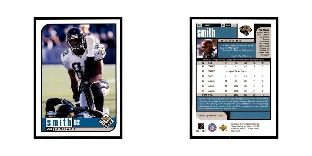 Jimmy Smith 1998 UD Choice #80 Football  Cards Football Card NM