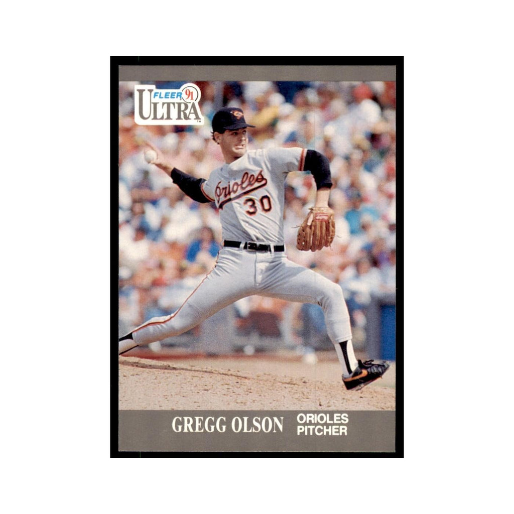 Gregg Olson 1991 Fleer Ultra #21 Baseball Cards Baseball Card NM