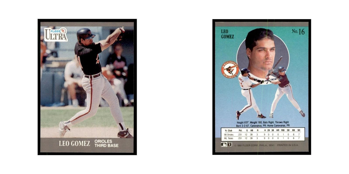 Leo Gomez 1991 Fleer Ultra #16 Baseball Cards Baseball Card NM