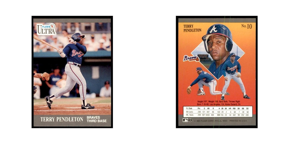Terry Pendleton 1991 Fleer Ultra #10 Baseball Cards Baseball Card NM