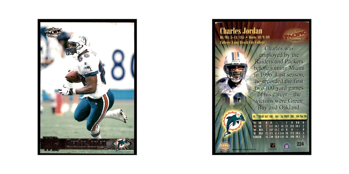 Charles Jordan 1998 Pacific #224 Football Cards Football Card NM