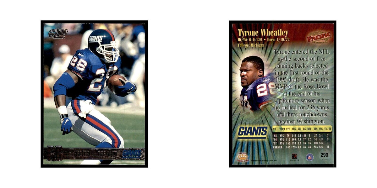 Tyrone Wheatley 1998 Pacific #290 Football Cards Football Card NM