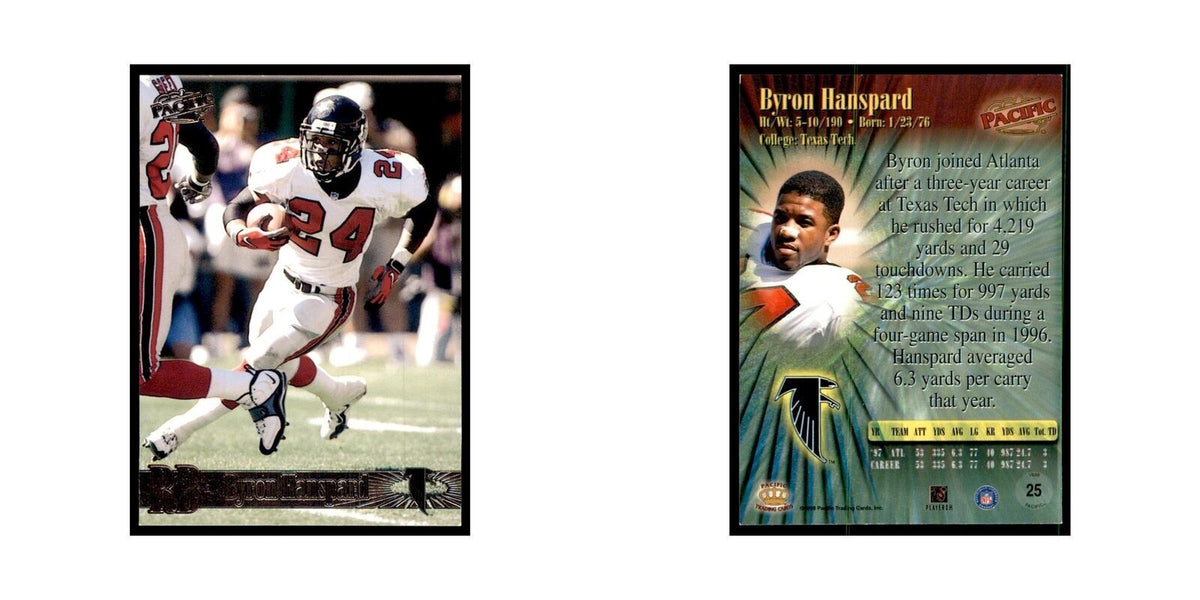 Byron Hanspard 1998 Pacific #25 Football Cards Football Card NM