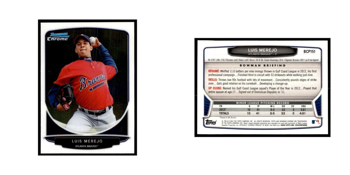 Luis Merejo 2013 Bowman Chrome #119 Baseball Cards Baseball Card NM
