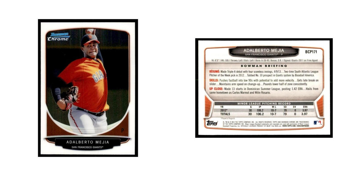 Adalberto Mejia 2013 Bowman Chrome #BCP171 Baseball Cards Baseball Card NM