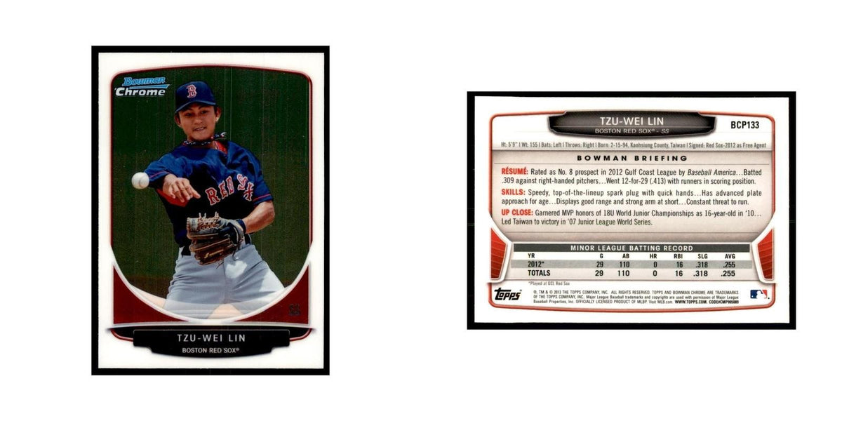 Tzu-Wei Lin 2013 Bowman Chrome #BCP133 Baseball Cards Baseball Card NM