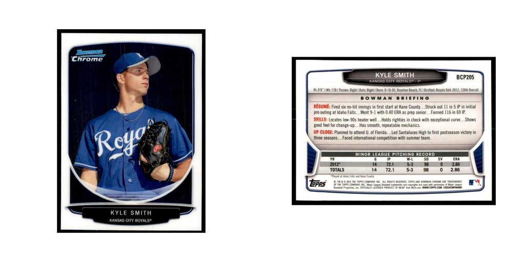 Kyle Smith 2013 Bowman Chrome #BCP205 Baseball Cards Baseball Card NM
