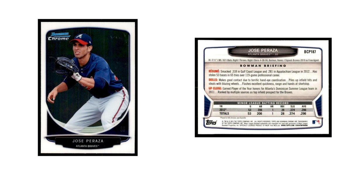 Jose Peraza 2013 Bowman Chrome #BCP187 Baseball Cards Baseball Card NM
