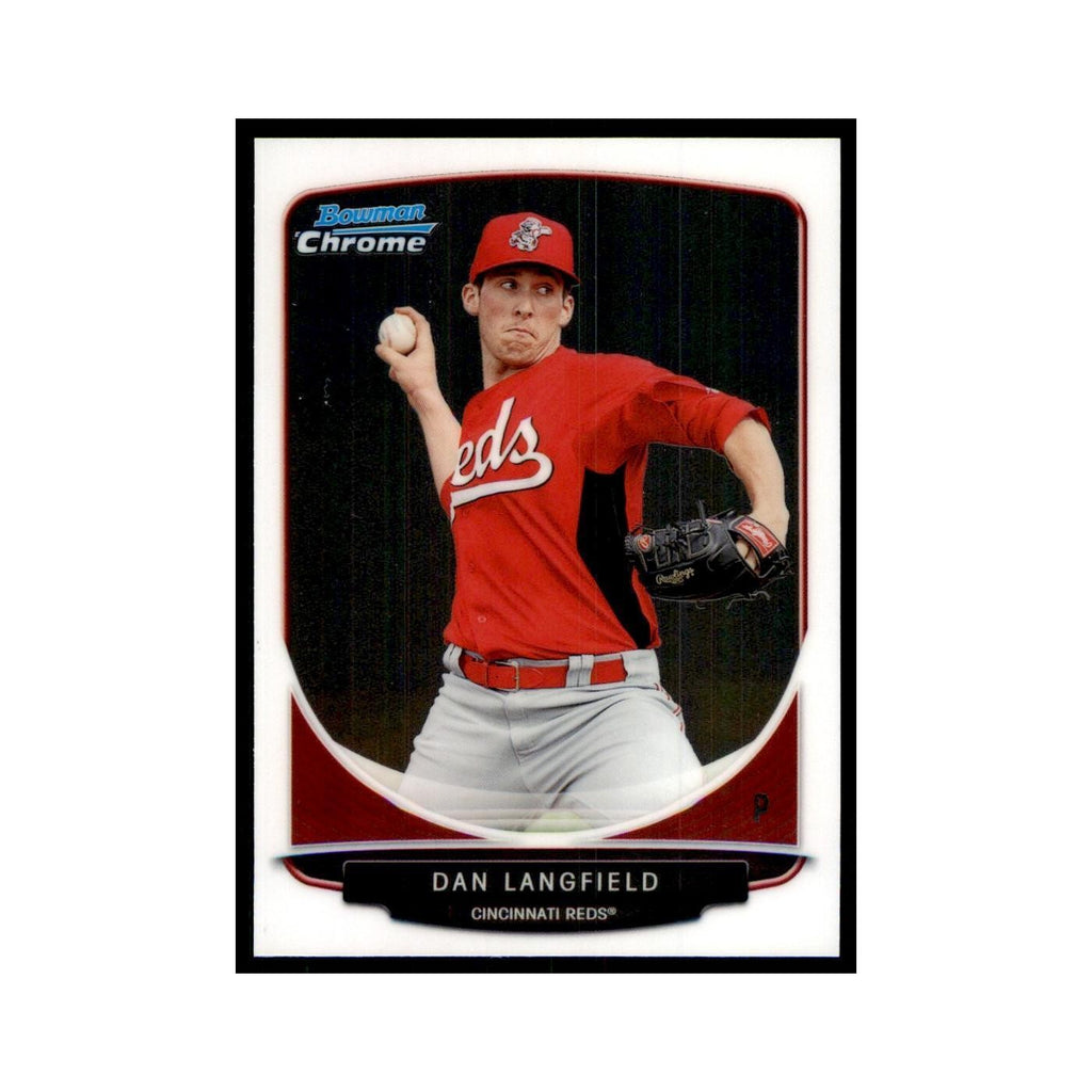 Dan Langfield 2013 Bowman Chrome #129 Baseball Cards Baseball Card NM