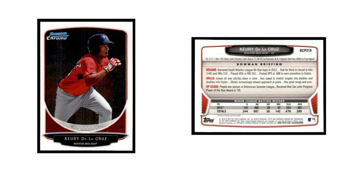 Keury de la Cruz 2013 Bowman Chrome #BCP219 Baseball Cards Baseball Card NM