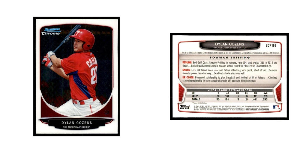 Dylan Cozens 2013 Bowman Chrome #BCP186 Baseball Cards Baseball Card NM