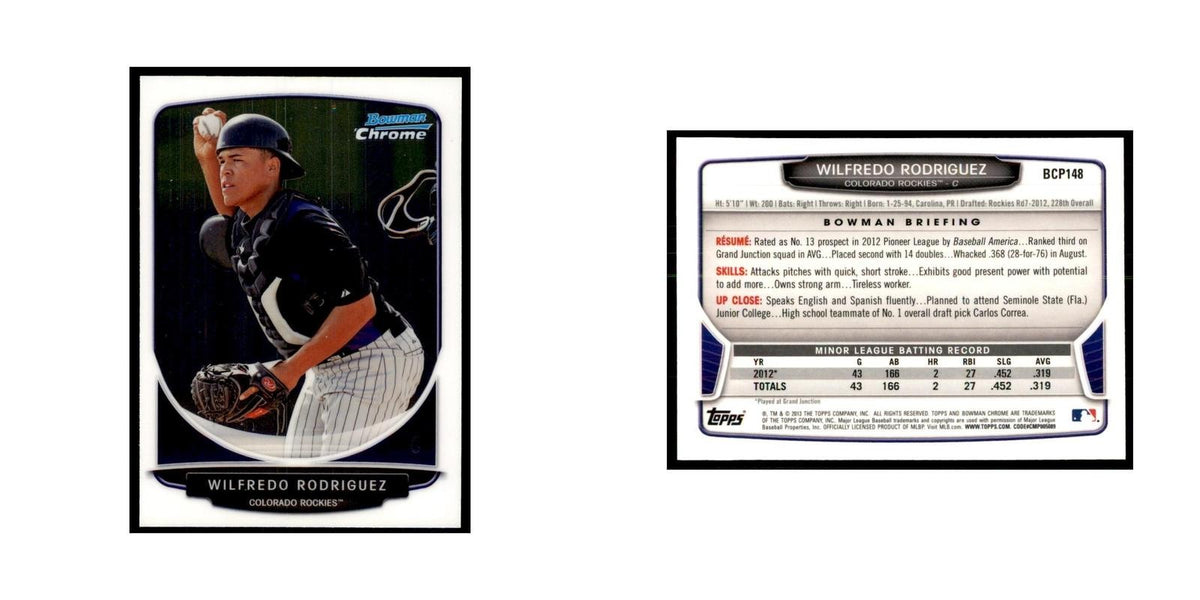 Wilfredo Rodriguez 2013 Bowman Chrome #BCP148 Baseball Cards Baseball Card NM
