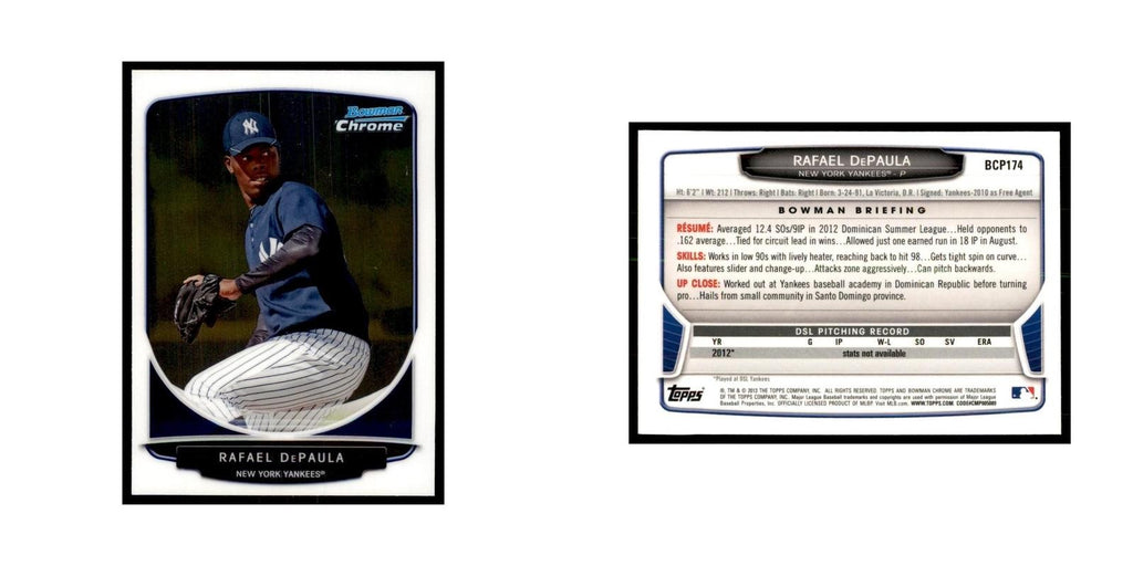 Rafael DePaula 2013 Bowman Chrome #BCP174 Baseball Cards Baseball Card NM