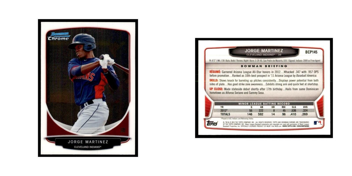 Jorge Martinez 2013 Bowman Chrome #BCP145 Baseball Cards Baseball Card NM