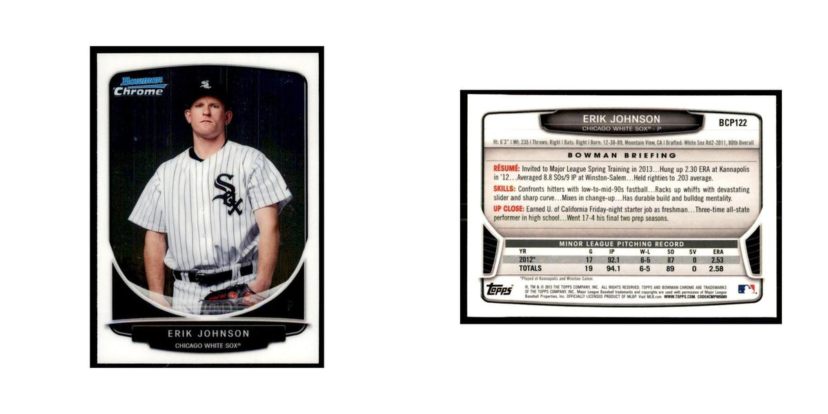 Erik Johnson 2013 Bowman Chrome #BCP122 Baseball Cards Baseball Card NM