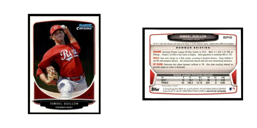 Ismael Guillon 2013 Bowman Chrome #BCP143 Baseball Cards Baseball Card NM