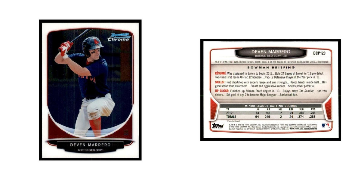 Deven Marrero 2013 Bowman Chrome #BCP120 Baseball Cards Baseball Card NM