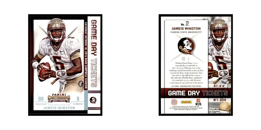 Jameis Winston 2015 Panini Contenders Draft Picks #22 Football Cards NM