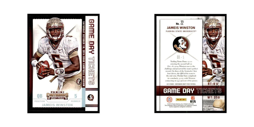Jameis Winston 2015 Panini Contenders Draft Picks #22 Football Cards NM