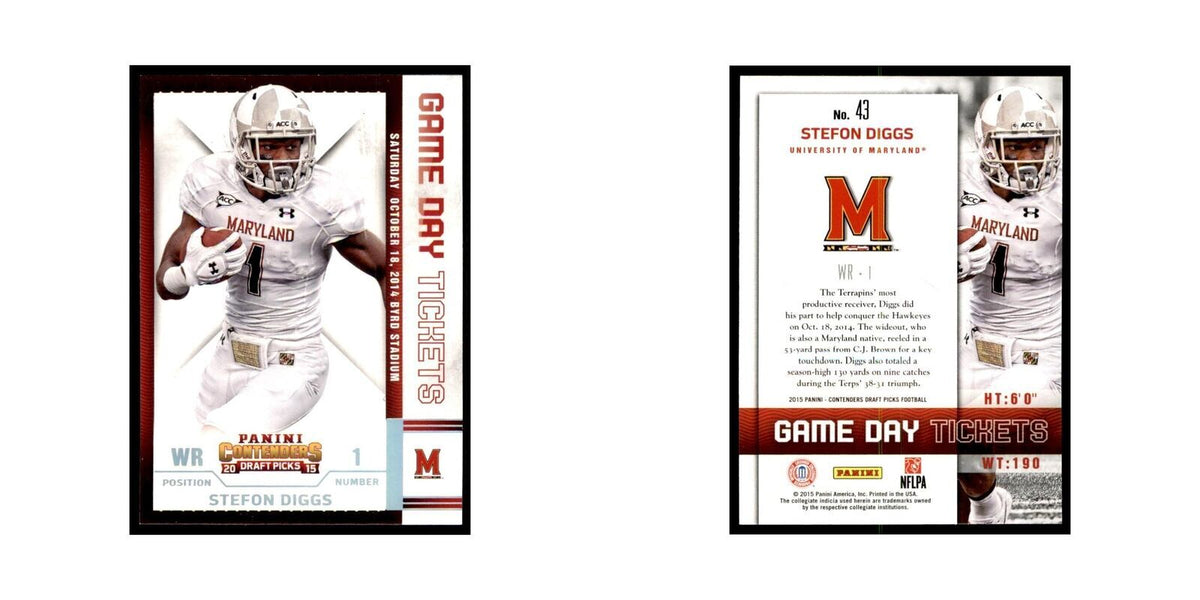 Stefon Diggs 2015 Panini Contenders Draft Picks #43 Football Cards NM