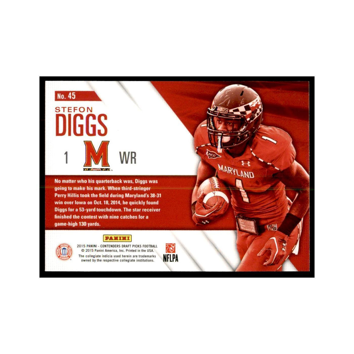 Stefon Diggs 2015 Panini Contenders Draft Picks #45 Football Cards NM