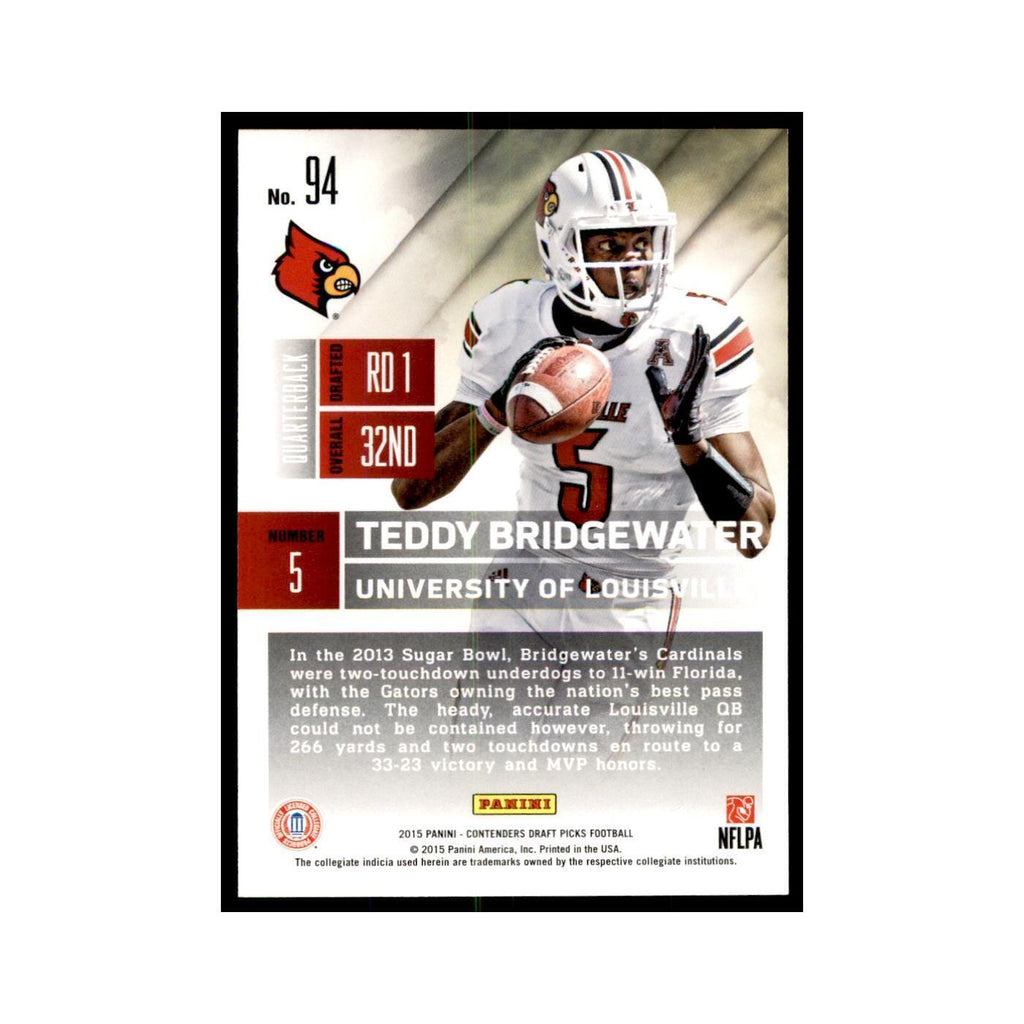 Teddy Bridgewater 2015 Panini Contenders Draft Picks #94 Football Cards NM
