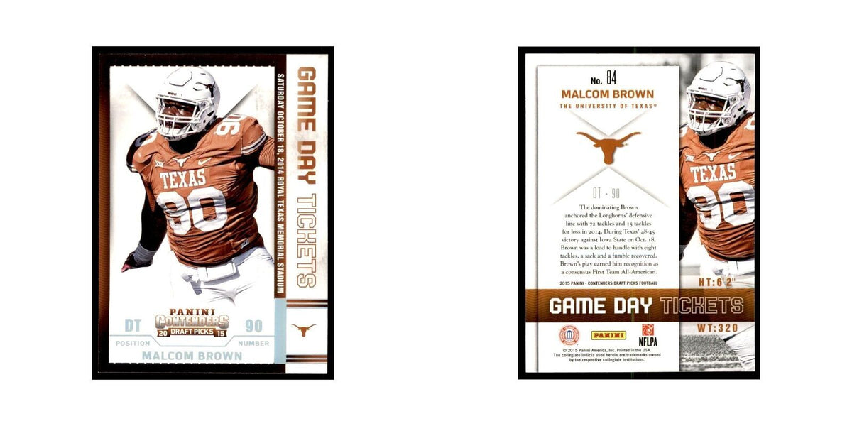 Malcom Brown 2015 Panini Contenders Draft Picks #84 Football Cards NM