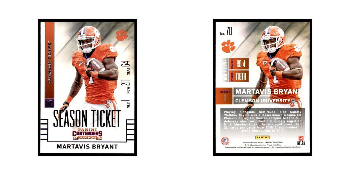Martavis Bryant 2015 Panini Contenders Draft Picks #70 Football Cards NM