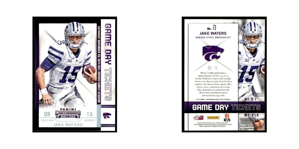 Jake Waters 2015 Panini Contenders Draft Picks #73 Cards NM