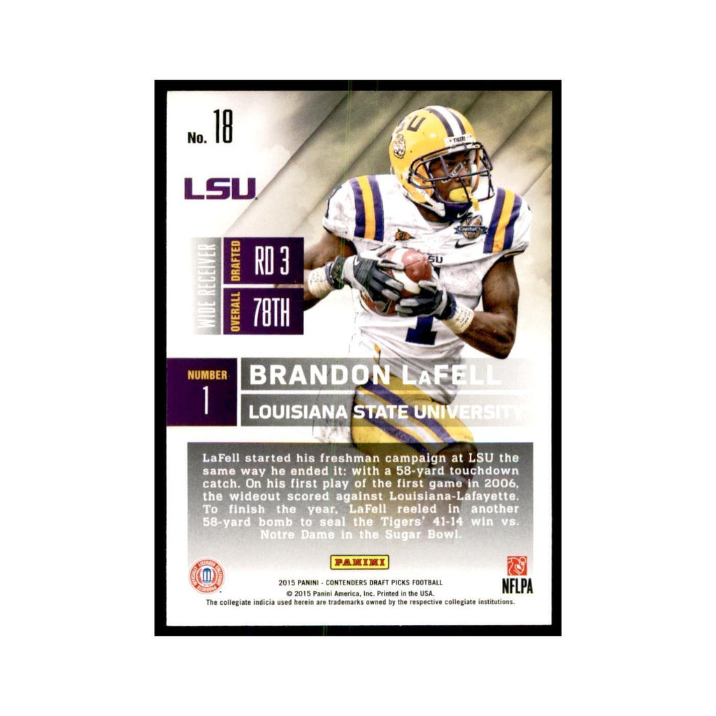 Brandon LaFell 2015 Panini Contenders Draft Picks #18 Football Cards NM