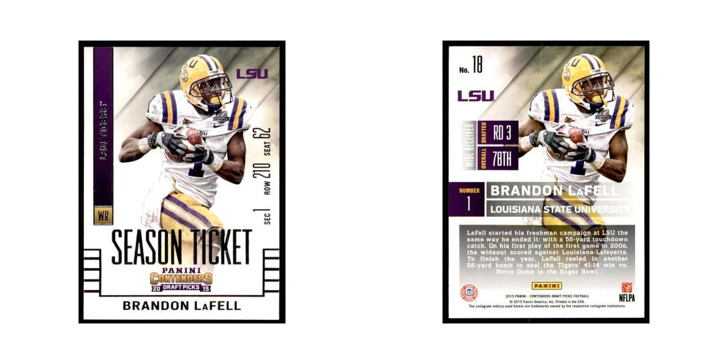 Brandon LaFell 2015 Panini Contenders Draft Picks #18 Football Cards NM