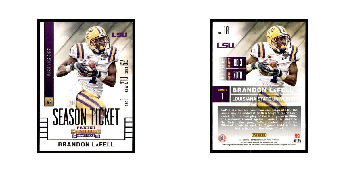 Brandon LaFell 2015 Panini Contenders Draft Picks #18 Football Cards NM