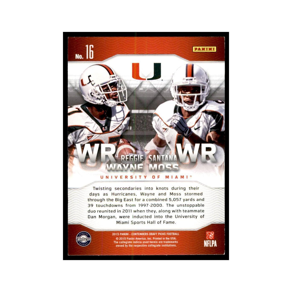Reggie Wayne Santana Moss 2015 Panini Contenders Draft Picks #16 NM