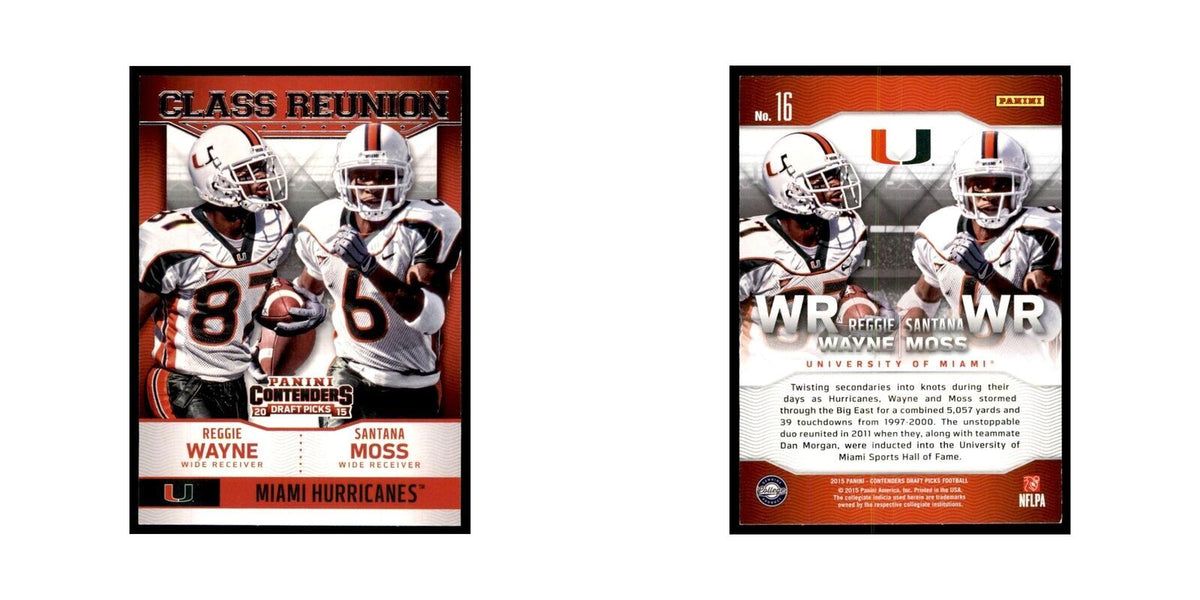 Reggie Wayne Santana Moss 2015 Panini Contenders Draft Picks #16 NM