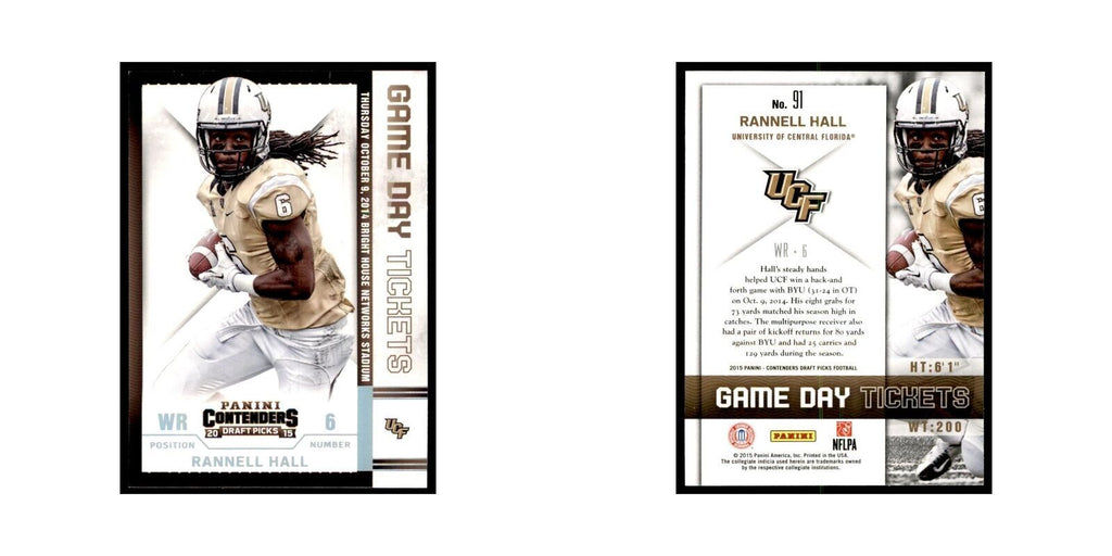 Rannell Hall 2015 Panini Contenders Draft Picks #91 Football Cards NM