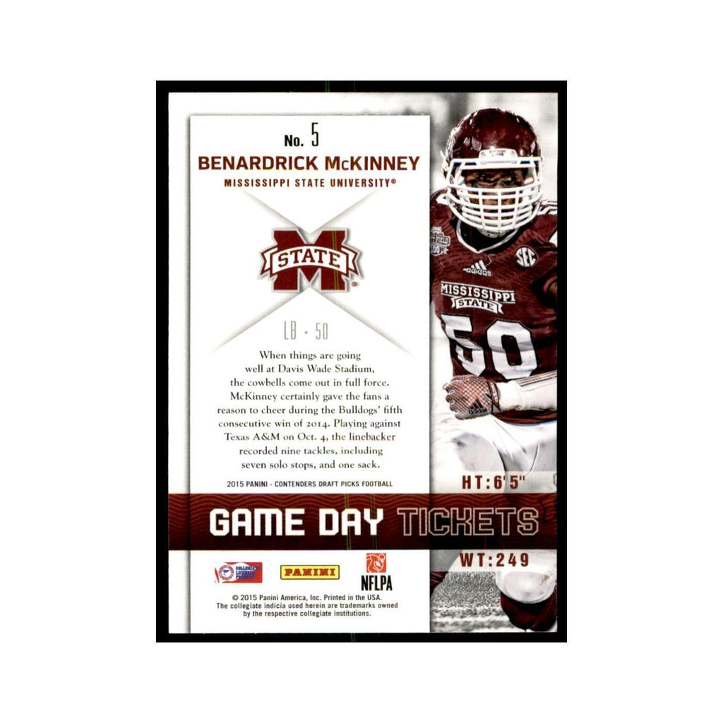 Benardrick McKinney 2015 Panini Contenders Draft Picks #5 Football Cards NM